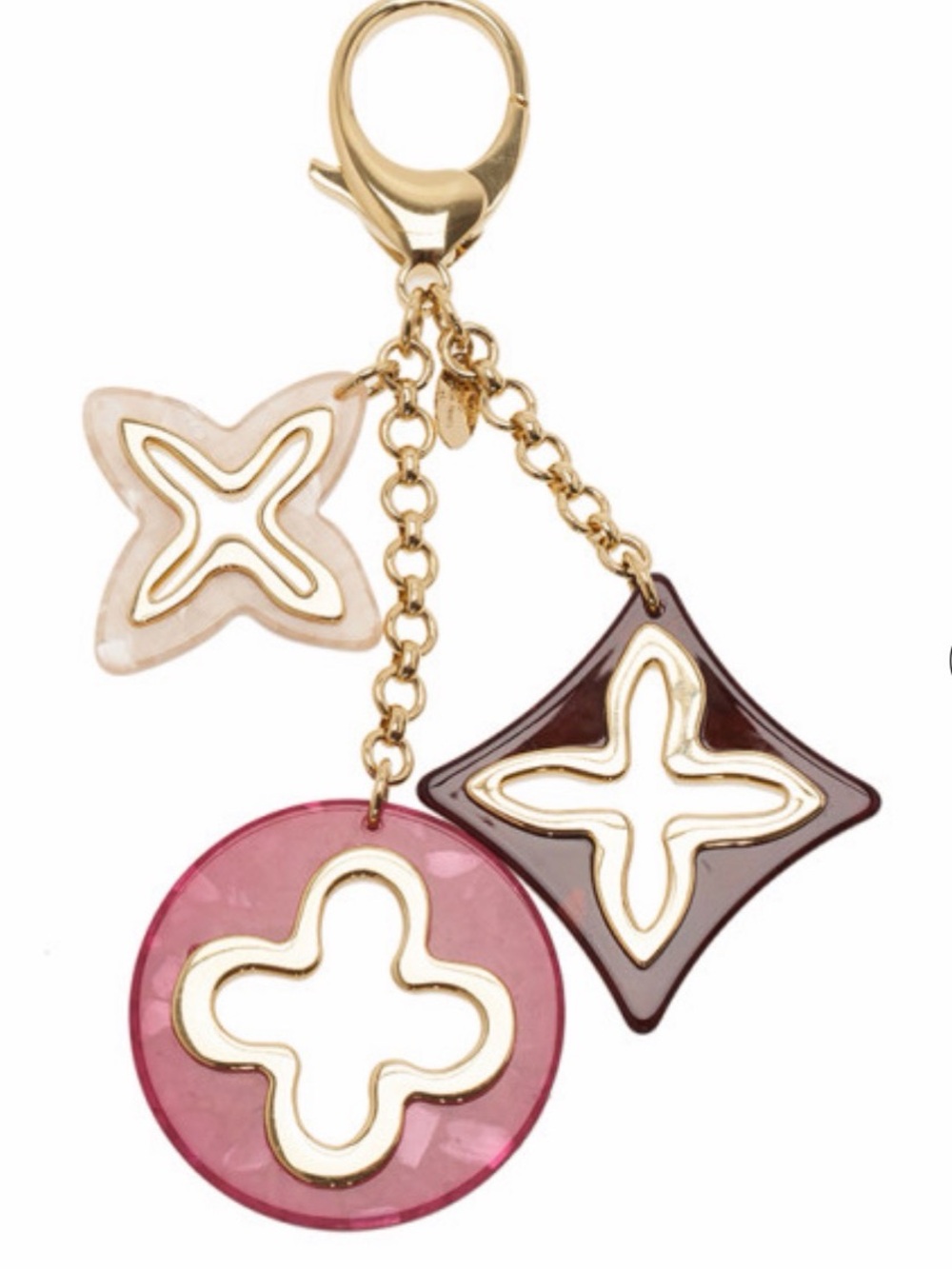 Louis Vuitton Fleur de Monogram Resin Bag Charm / Key Holder